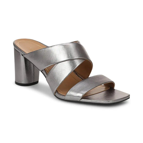 Merlot Heeled Slide Sandal