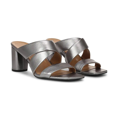 Merlot Heeled Slide Sandal