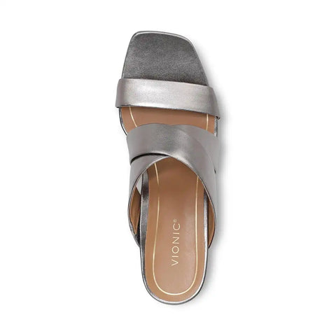 Merlot Heeled Slide Sandal