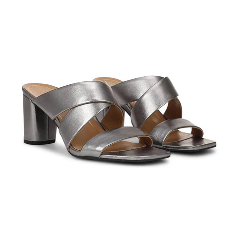 Merlot Heeled Slide Sandal