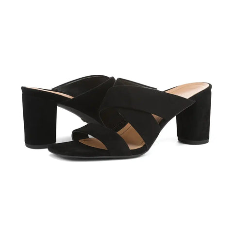 Merlot Heeled Slide Sandal