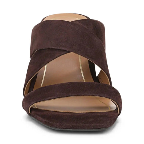 Merlot Heeled Slide Sandal
