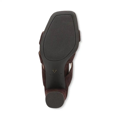 Merlot Heeled Slide Sandal