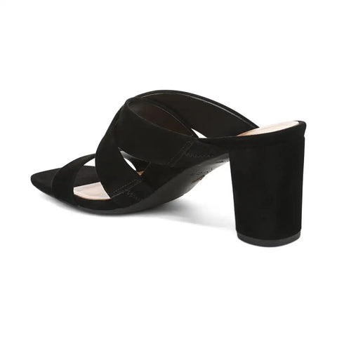 Merlot Heeled Slide Sandal