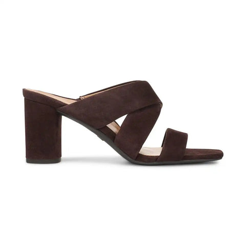Merlot Heeled Slide Sandal