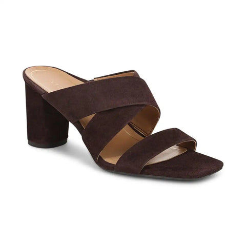 Merlot Heeled Slide Sandal