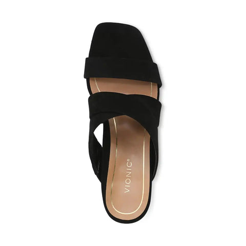 Merlot Heeled Slide Sandal