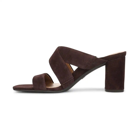 Merlot Heeled Slide Sandal